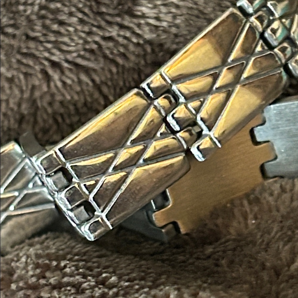 Men's Stainless Steel Geometric Bracelet - Picture 3 of 4